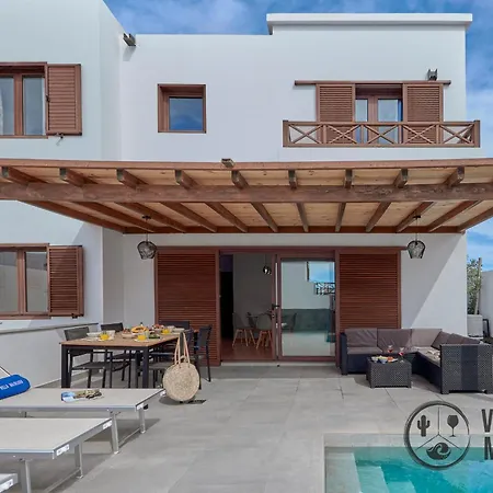 וילה Mauruuru - 10 Minutes Walking To Marina Rubicon, Heated Pool, Bbq & Office Space With Desk And High Speed Internet פלאיה בלנקה