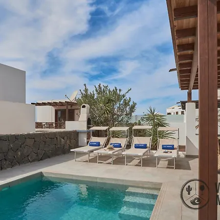 וילה Mauruuru - 10 Minutes Walking To Marina Rubicon, Heated Pool, Bbq & Office Space With Desk And High Speed Internet