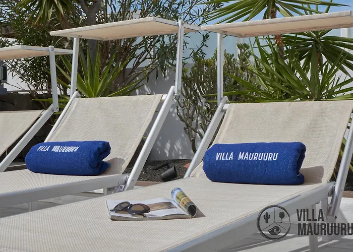 Mauruuru - 10 Minutes Walking To Marina Rubicon, Heated Pool, Bbq & Office Space With Desk And High Speed Internet Villa