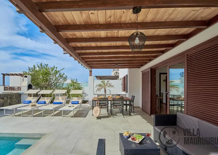 Mauruuru - 10 Minutes Walking To Marina Rubicon, Heated Pool, Bbq & Office Space With Desk And High Speed Internet فيلة